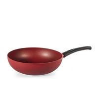 H&H Wok Antiaderente Absolute Red Cm 28