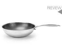 H&H Wok Evolution En Aluminium Et 2 Couches En Acier Inoxydable Cm