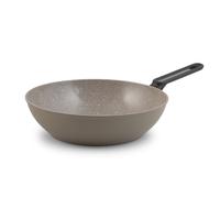 H&H Wok Savoir Bruno Barbieri En Aluminium Antiadhésif ILAG 28 Tortora