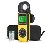 H HoldPeak Luxmètre Numérique 400000 Lux, Photomètre LCD Haute Précision