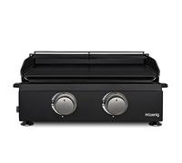 Plancha 2 brûleurs U noire fonte émaillée - PLX1022 Noir G