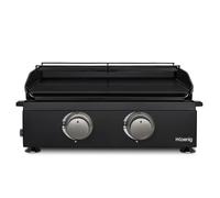 Plancha 2 brûleurs U noire fonte émaillée - PLX1022 Noir G