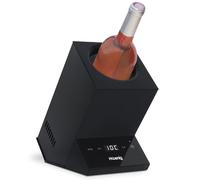 H. Koenig Rafraichisseur à vin LVX26 – Temp. 5–18°C, jusqu'à 9 cm, Contrôle digital, 72 W, Noir