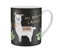 H :) PPY life 46233 Tasse, avec inscription « No Drama Lama », en porcelaine, 60 oîte cadeau