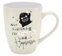 H:)PPY life Tasse avec motif imprimé « Nur zuständig für Trallala und Hopsassa », avec banderole