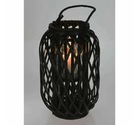 H&S Collection Lanterne Roseau Noir