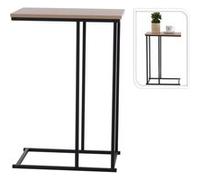 Table d'appoint avec dessus en MDF naturel et noir, table d'accent,,, table de téléphone 445863