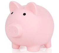 H&W Mini Tirelire Rose pour Filles,Tirelire incassable pour Enfants,Meilleur Cadeau d'anniversaire et