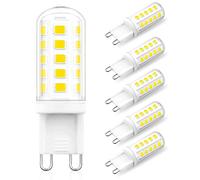 H.W.S Lampe Led G9 4W 400 Lumens Sans Remplacement Des Ampoules Scintillantes Lampe HalogèNe 40W Angle De Faisceau 360 ° Non Dimmable 6 Pack (6000K)