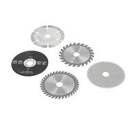 H01Dz Worx 5 Pièces 85 Mm de Diamètre Intérieur 15 Mm Mini Lame de Scie Circulaire en Carbure pour Outil de Coupe,pièces lame de scie circulaire 24/36/80 dents diamètre 85mm×15mm m
