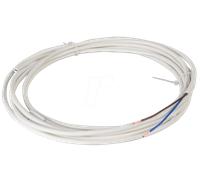 H03VV F275W 25M - Tube flexible H03VV - 2 x 0,75 mm², blanc, 25 m