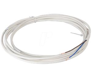 H03VV F275W 25M - Tube flexible H03VV - 2 x 0,75 mm², blanc, 25 m