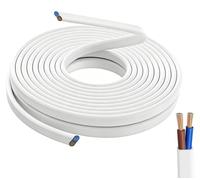 H03VVH2-F, câble plat de 2 x 0,75 mm², longueur 5 mètres – Câble d'alimentation flexible pour usage intérieur