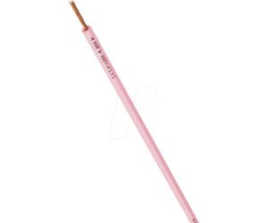 H05VK 0,5PK-100 - Fil de commutation H05V-K, 0,5 mm², 100 m, rose