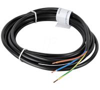 H05VV F3G1,5 25M - Tube flexible H05VV - 3 x 1,5 mm², noir, 25 m