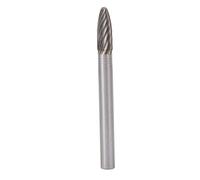 H0618M06 Lime Rotative en Carbure de Tungstène, Tige de 6Mm/0,24 Pouces, Mèche de Lime Rotative à Coupe Unique pour Outils D'entraînement Électrique Pneumatique