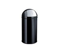 Poubelle the dome avec clapet "push" 50 litres - Noir
