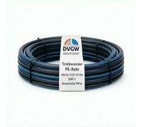 H2O-Flex Tuyau PE100 HD 25 x 2,3 mm HDPE PN16 Conduite d'eau potable DVGW 100 m Tuyau d'alimentation Tuyau d'eau d'arrosage