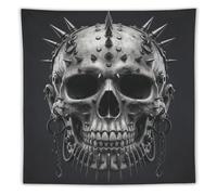 H3B8U2Y5 Noir Punk Metal Crane Tapisserie Murale, Sombre Ornament