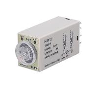 H3Y-2/H3Y-4 minuterie relais interrupteur temporisé de mise sous tension 10sec à 60min bouton rotatif réglable AC220V DC12V DC24V 5A/250VAC 1 pièces(H3y-2 Relay 8pin,60 MIN-AC380V)