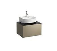 Laufen Tiroir Sonar H4054310341421 – 57,5 x 34 x 45,5 cm – Titane / Nero Marquina