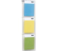 [H6810702] helit Présentoir mural PLACATIV 3 compartiments A4 Transparent