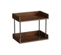 H8Q4D7N5G9 Bibliothèque Comptoir à Deux étages en Bois, Petite bibliothèque Ouverte, Support de Rangement for la Maison, Cuisine et Le Bureau