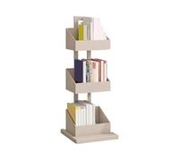 H8Q4D7N5G9 Bibliothèque Étagère d'angle en Fer à 3 Niveaux, étagère de Rangement multifonctionnelle et créative for la Maison(Blanc)