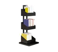 H8Q4D7N5G9 Bibliothèque Étagère d'angle en Fer à 3 Niveaux, étagère de Rangement multifonctionnelle et créative for la Maison(Noir)