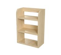 H8Q4D7N5G9 Bibliothèque Étagère de Bureau Polyvalente en Bois, Support Rangement Simple à 3 Niveaux for Le et la Maison(Grand)