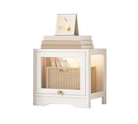 H8Q4D7N5G9 Bibliothèque Petite bibliothèque de Rangement en Bambou, Armoire Bureau, avec Porte à charnière Acrylique, for Le et la Maison