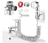 HA BIN Douchette Lavabo avec Tuyau, Douchette pour Lavabo Salle de Bain | 1.5M tuyau extensible, 3 modes de jet, adaptateur M22-G1/2, support mural, compatible avec robinet lavabo