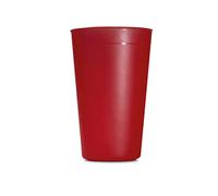 HA MARKET Lot de 50 Gobelets Durables et Réutilisables Rouges - Capacité 30cl - Plastique Polypropylène Rigide - Idéal pour un Anniversaire, Cocktail, Mariage et Fêtes.