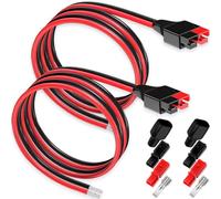 HAAMNING7 2 câbles connecteurs pour Anderson 12 AWG, rallonge pour centrales électriques portables, générateurs solaires, contrôleurs, connecteur Power Pole 45 A, 1 m