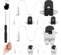 HAAMNING7 6 interrupteurs à tirette encastrés (2 A, 250 V CA) avec tournevis pour lampes de bureau, de salle de bain et appliques murales