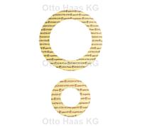 HAAS Joint de bride OHA-Press 8912 DN 200, PN 6, 200x258 mm, selon DIN 2631