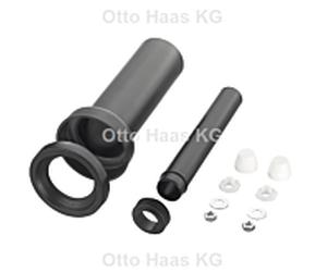HAAS mur WC raccord de raccordement 3603 DN 110, blanc caches, 300mm, WC
