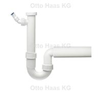 HAAS siphon tubulaire 2915 DN 50 avec raccord d'appareil, siphon d'évier, Cuisine