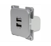 Haba C-Line Prise USB argentée