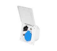 Haba ESB 3 prise électrique murale étanche blanc