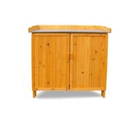 HABAU Table de jardin avec meuble bas, 98 x 48 x 95 cm (crème)