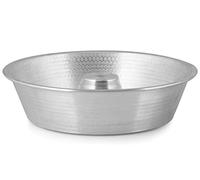 HABI Forme Conique Lisse Plaquette en Aluminium avec cône 28 cm, Gris, 28 cm