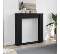 Habillage de cheminée en chêne noir - vidaXL - bois - 100x20x100 cm - Bois d'ingénierie - Charge maximale : 30 kg 5952