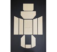 Habillage de foyer A pour poêles à cheminée Polar 6 de Oranier plaques kit