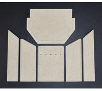 Habillage de foyer B pour poêles à combustion longue Usedom 5 D de Justus kit