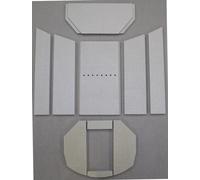 Habillage de foyer D pour poêles à cheminée Polar 8 de Oranier plaques kit