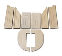 Habillage de foyer pour poêles à cheminée 9.1 de Aduro plaques kit