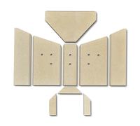 Habillage de foyer pour poêles à cheminée Malta de Fireplace plaques kit