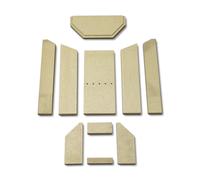 Habillage de foyer pour poêles à cheminée Seeland de Justus plaques kit