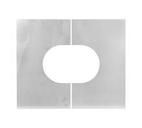 Habillage de plafond 0°-30° en deux parties - double paroi - TEC-DW-Classic 250mm
